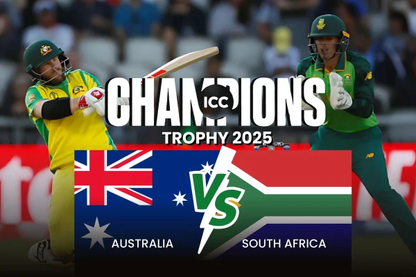 ICC Champions Trophy 2025 AUS vs SA