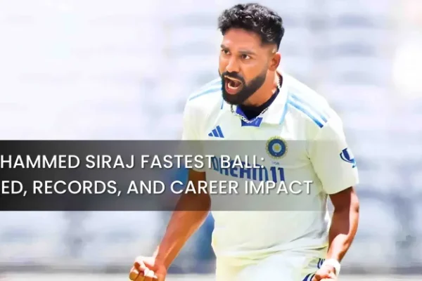 Siraj Fastest Ball