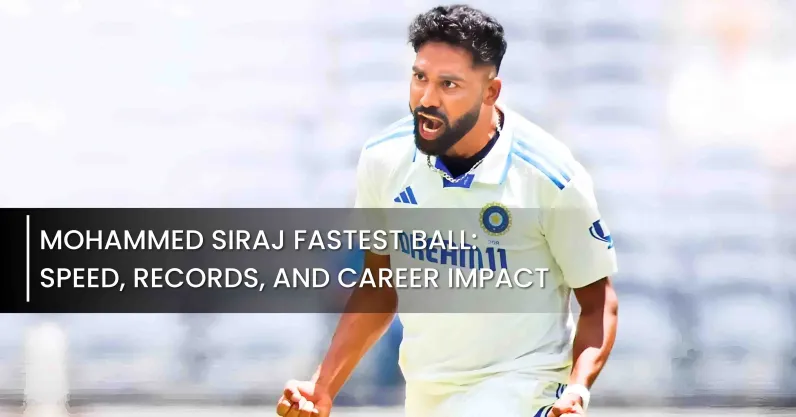 Siraj Fastest Ball